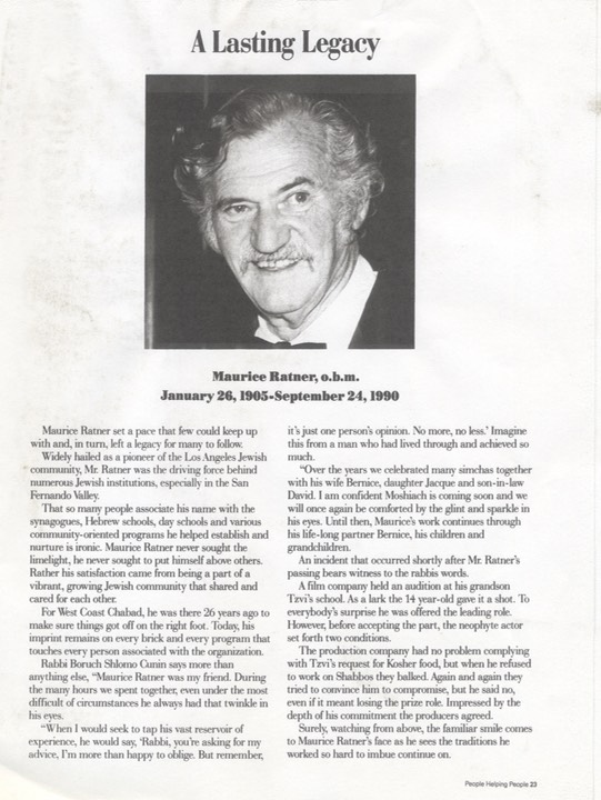 Ratner Obituary
