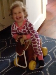 Kaia Rides a Horse 1
